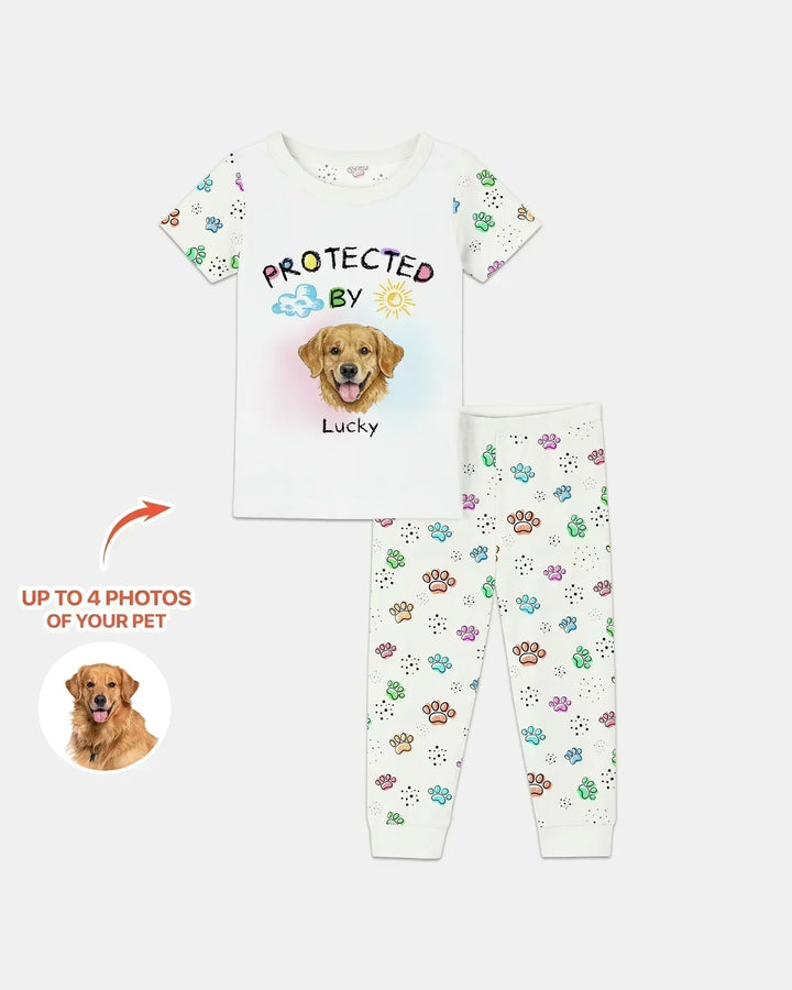 Zweiteiliges, kurzärmliges Pyjama-Set mit Marienkäfern