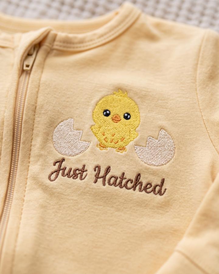 Gerippte Babykleidung mit individuellem Foto - Weich &amp; Skizzenhaft