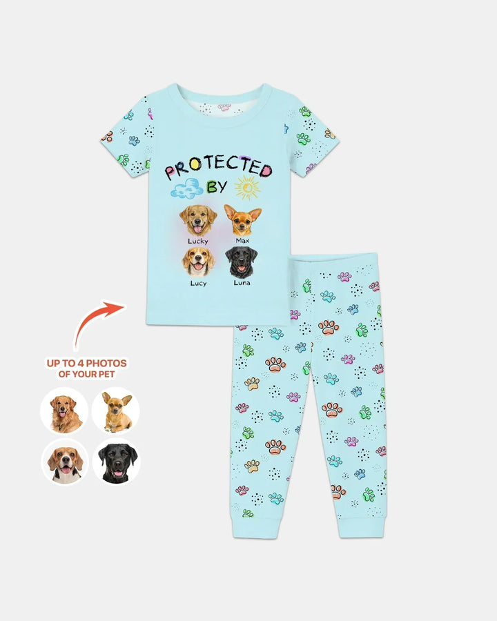 Zweiteiliges, kurzärmliges Pyjama-Set mit Marienkäfern