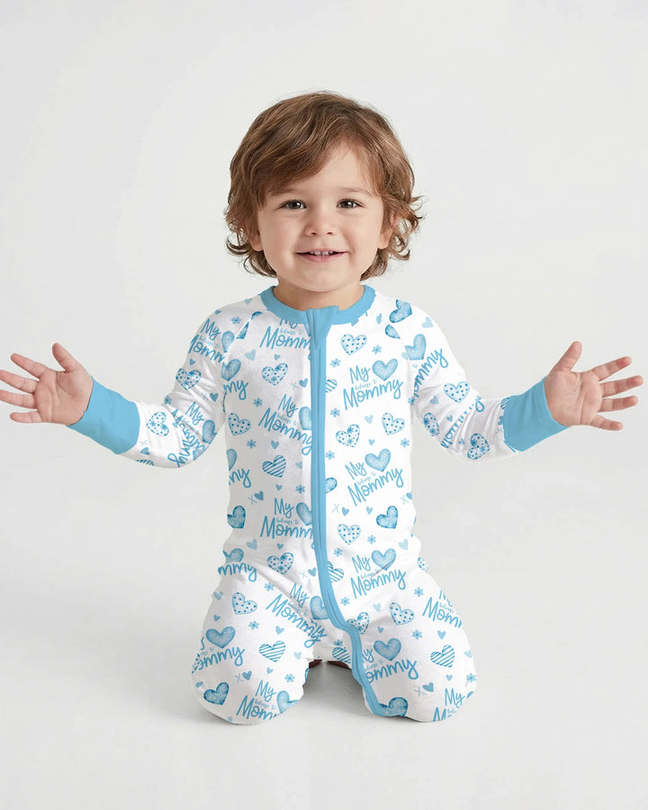 Gerippte Babykleidung mit individuellem Foto - Weich &amp; Skizzenhaft