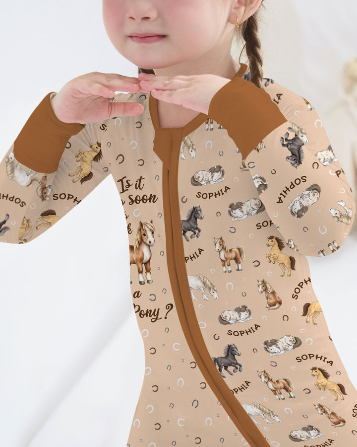 Custom Name Is It Too Soon to Ask for a Pony Bamboo Convertible Zippy