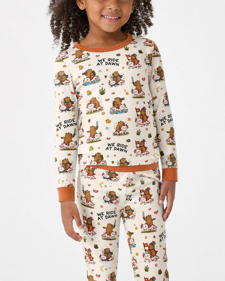 We Ride At Dawn Bamboo Two Piece Long Sleeve Pajama Set
