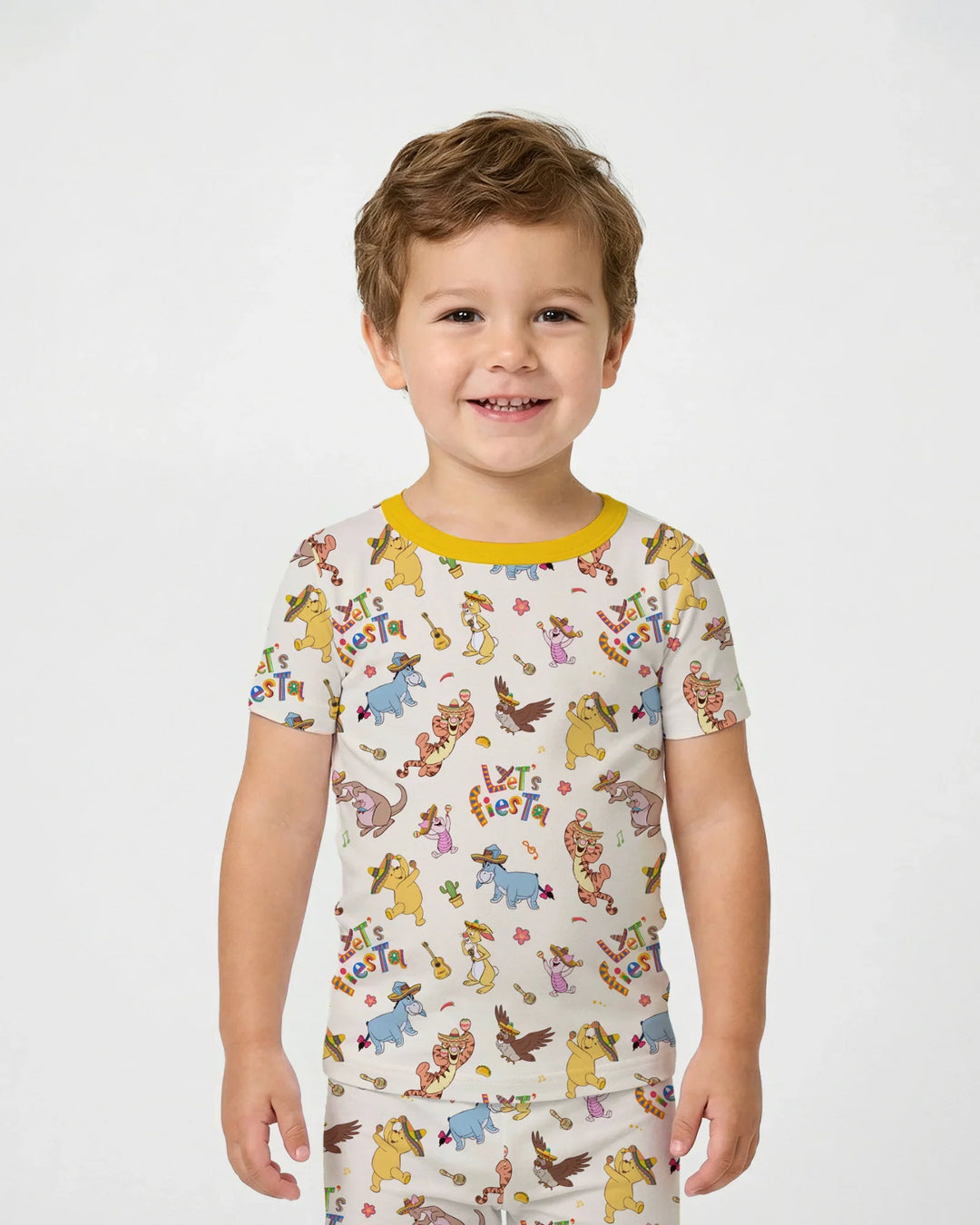 Zweiteiliges, kurzärmliges Pyjama-Set mit Marienkäfern