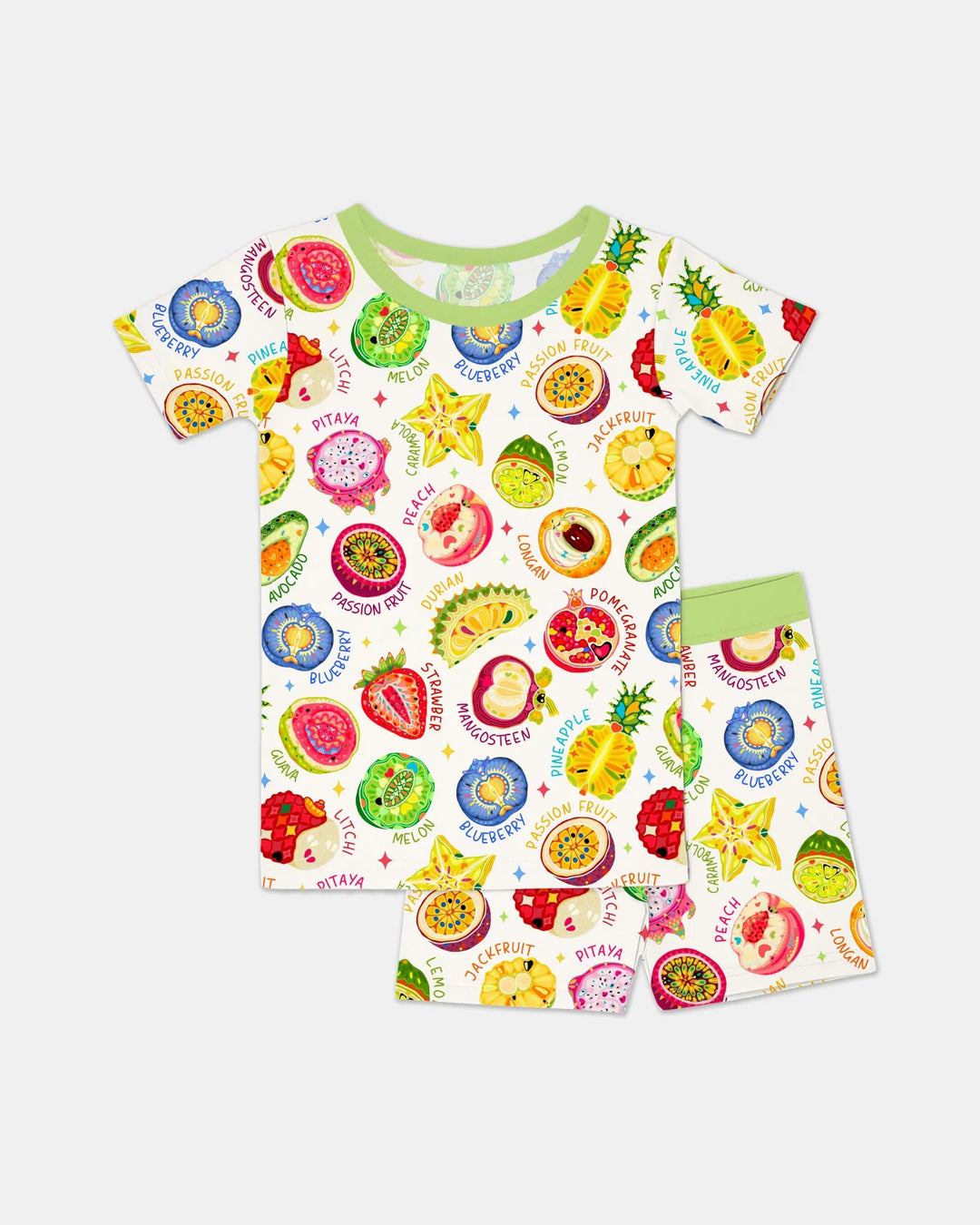 Juicy World Bamboo Two Piece Short Sleeve Shorts Pajama Set