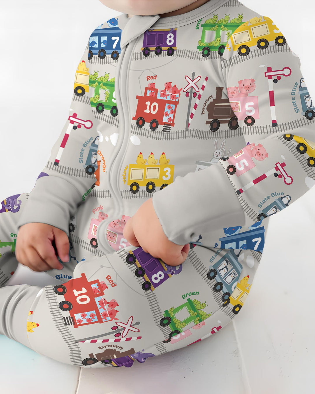 Gerippte Babykleidung mit individuellem Foto - Weich &amp; Skizzenhaft