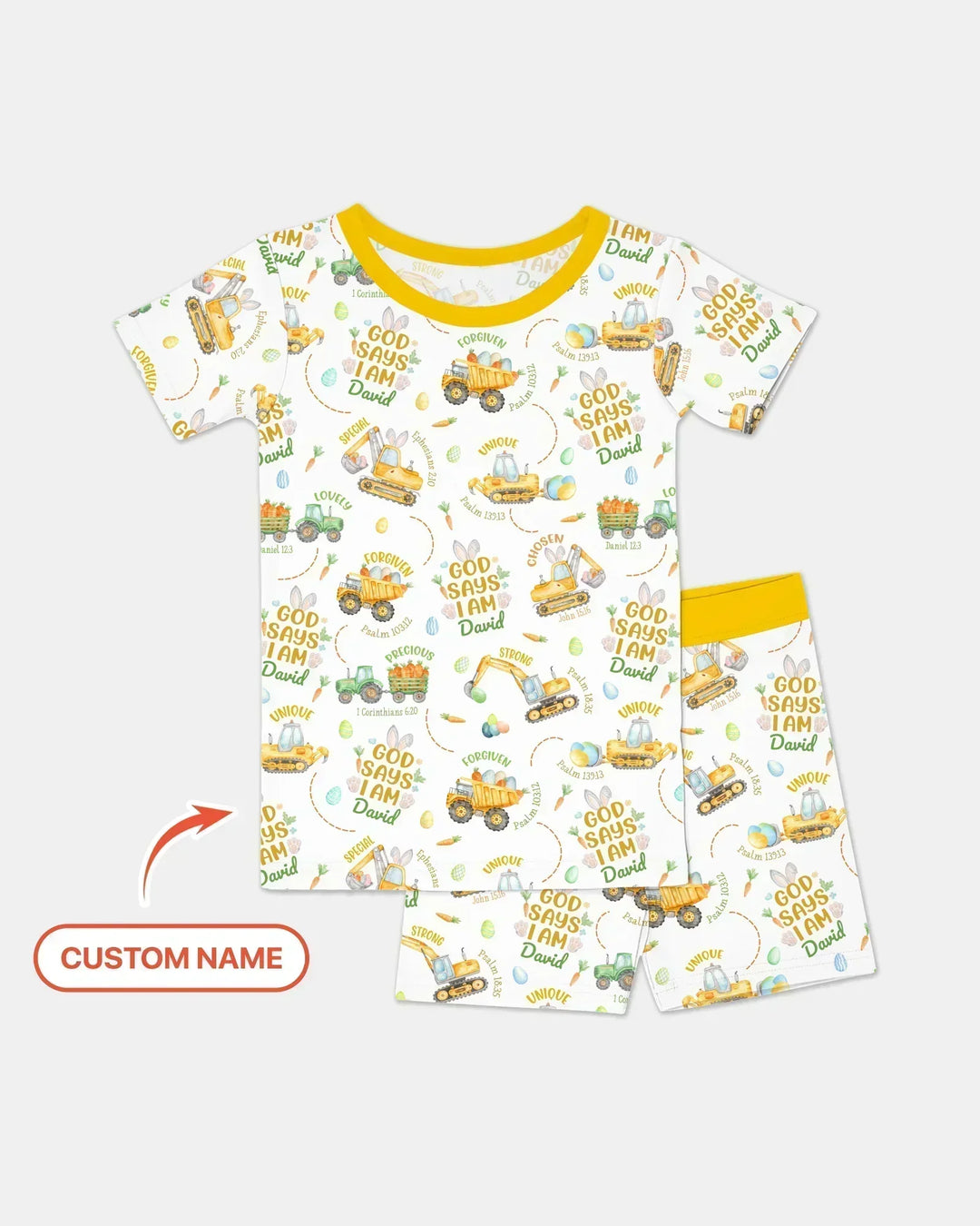 Zweiteiliges Pyjama-Set mit kurzen Ärmeln und Shorts im Sommer-Design