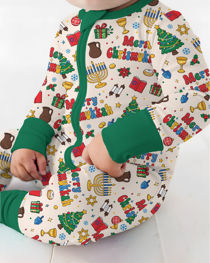 Merry Chrismukkah Bamboo Convertible Zippy