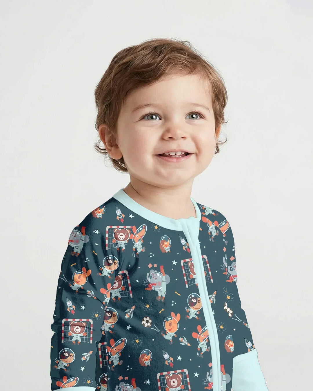 Gerippte Babykleidung mit individuellem Foto - Weich &amp; Skizzenhaft