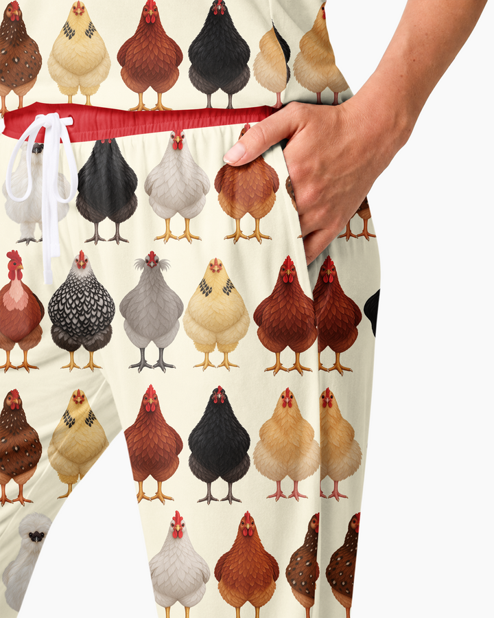 Cluckin' Cute Bamboo Women Pajama Set