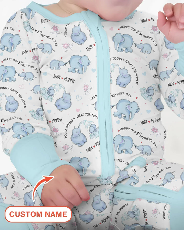 Gerippte Babykleidung mit individuellem Foto - Weich &amp; Skizzenhaft