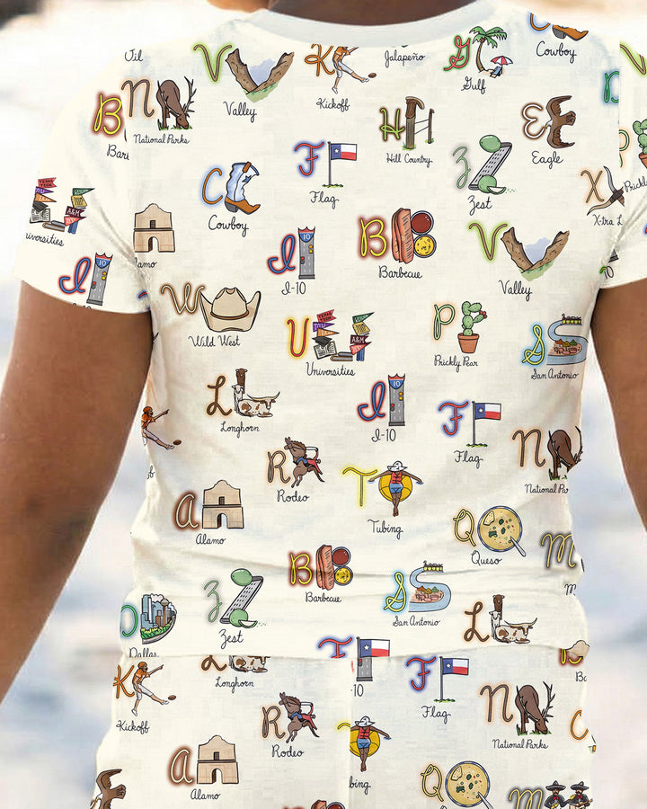 Zweiteiliges, kurzärmliges Pyjama-Set mit Marienkäfern