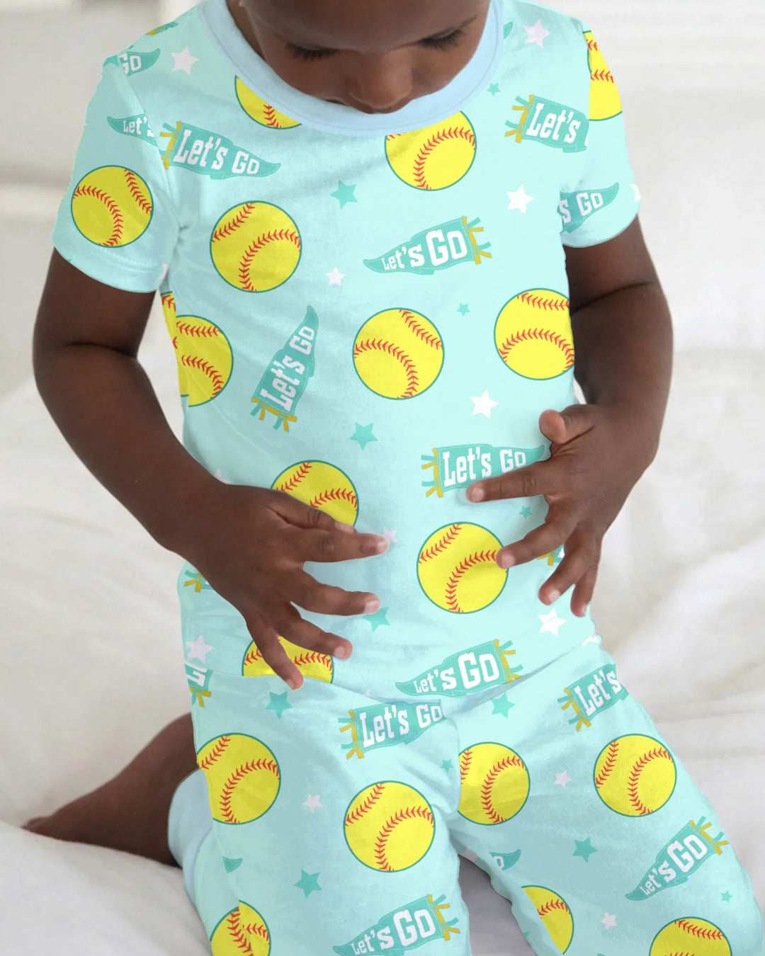 Zweiteiliges, kurzärmliges Pyjama-Set mit Marienkäfern