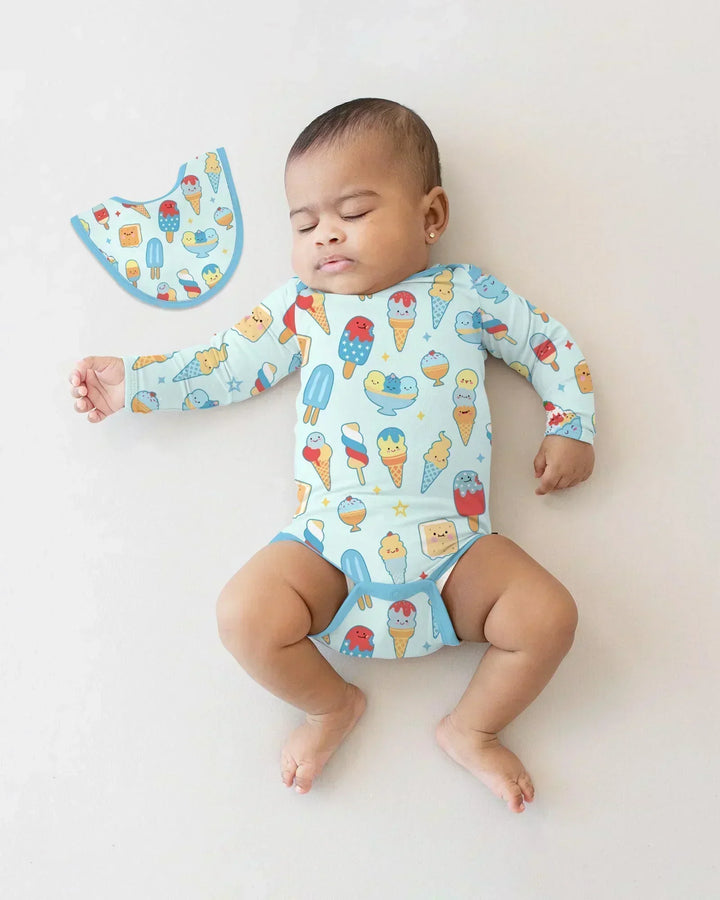 Gerippte Babykleidung mit individuellem Foto - Weich &amp; Skizzenhaft
