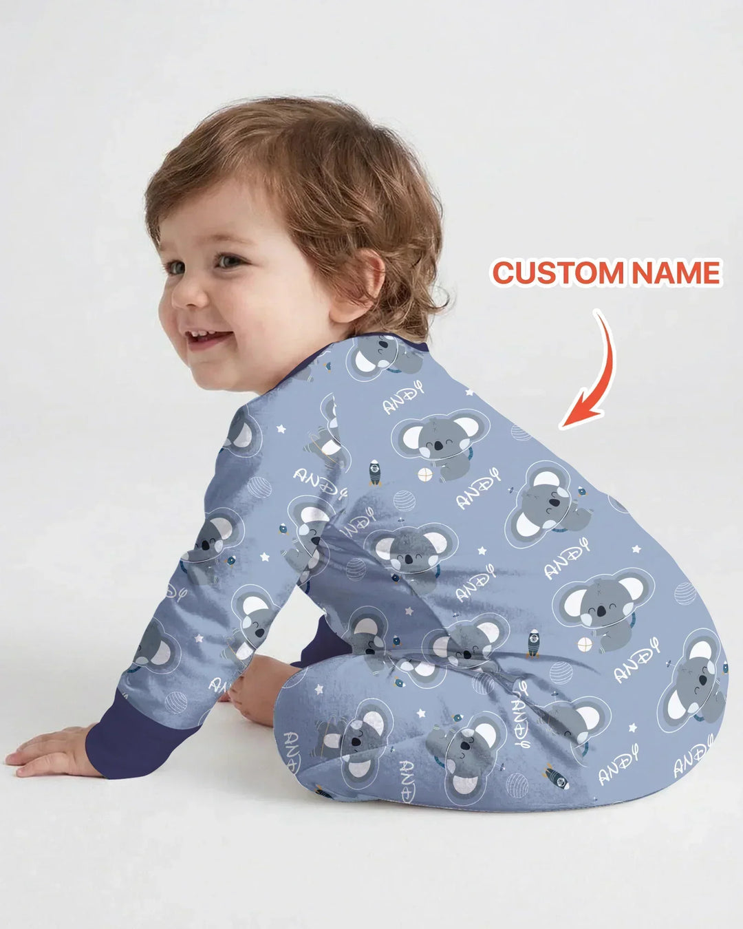 Gerippte Babykleidung mit individuellem Foto - Weich &amp; Skizzenhaft