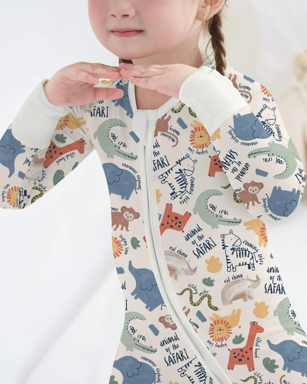 Funny African Animals Bamboo Convertible Zippy