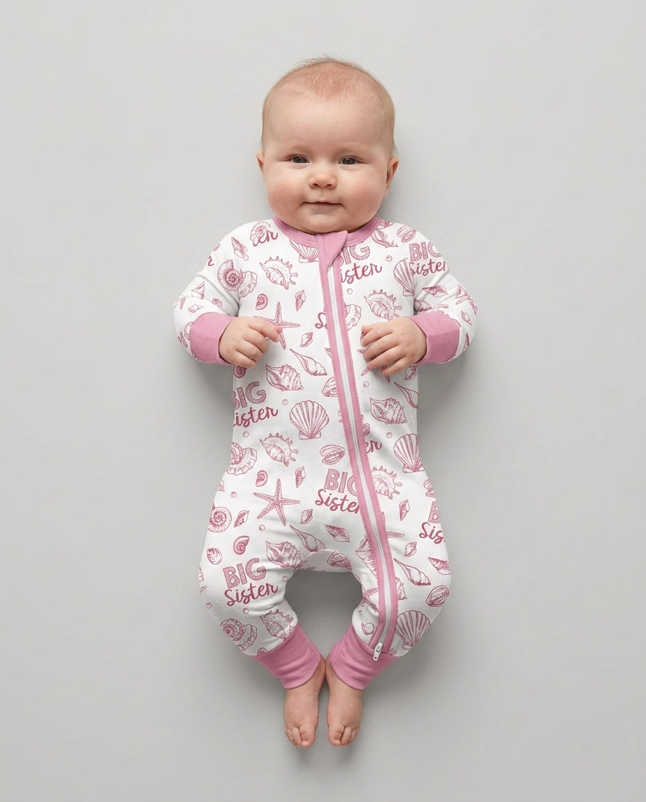 Coquette Seashell Matching Sibling Bamboo Convertible Zippy