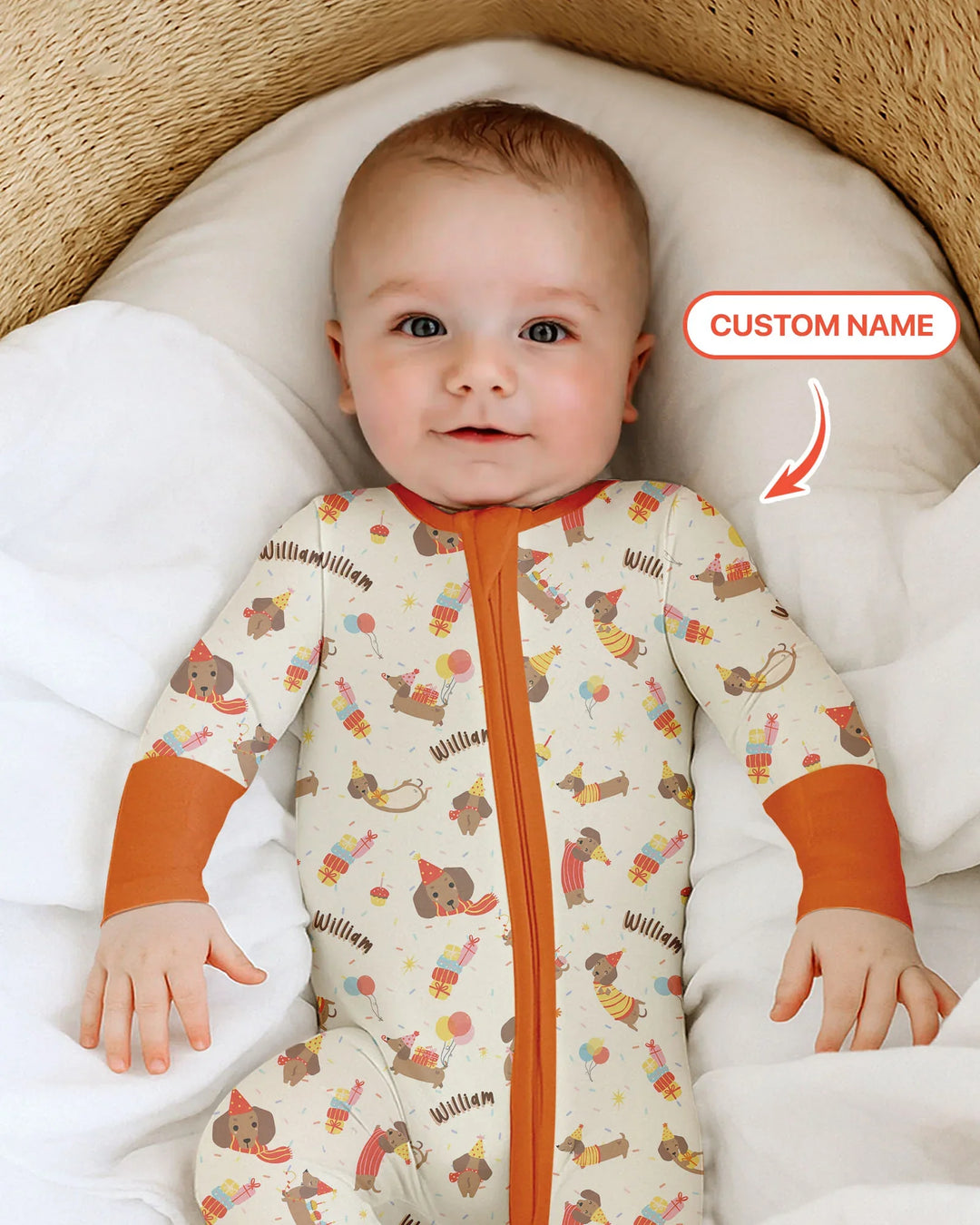 Gerippte Babykleidung mit individuellem Foto - Weich &amp; Skizzenhaft