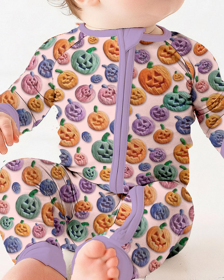 Happy Halloween Pastel Jack O Lanterns Bamboo Convertible Zippy