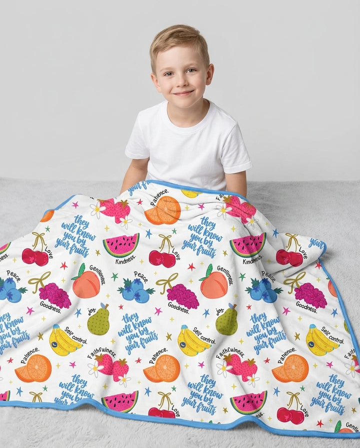 They Will Know You By Your Fruits Bamboo Blanket