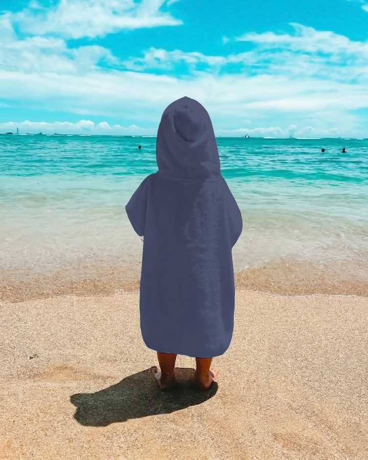 Einfarbiger Bambus-Schwimmponcho