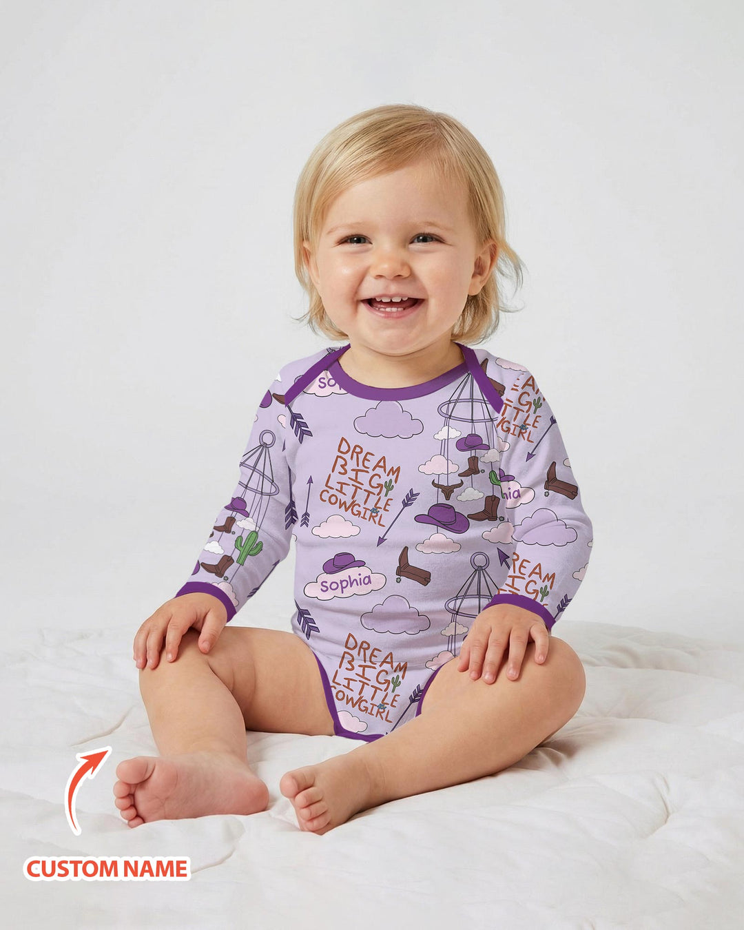 Gerippte Babykleidung mit individuellem Foto - Weich &amp; Skizzenhaft