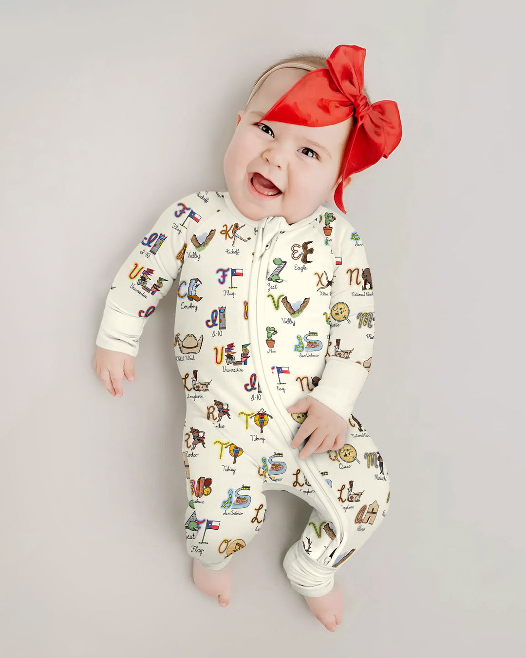 Texas Alphabet Bamboo Convertible Zippy