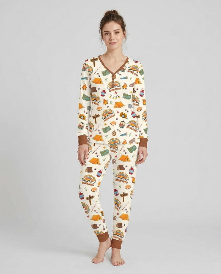 Vorlage Bambus Damen Pyjama Set