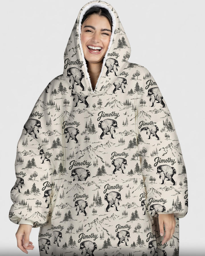 Benutzerdefinierter Bambus-Deckenhoodie (Vorlage)