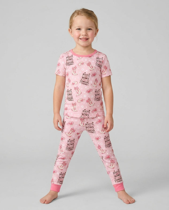 Zweiteiliges, kurzärmliges Pyjama-Set mit Marienkäfern