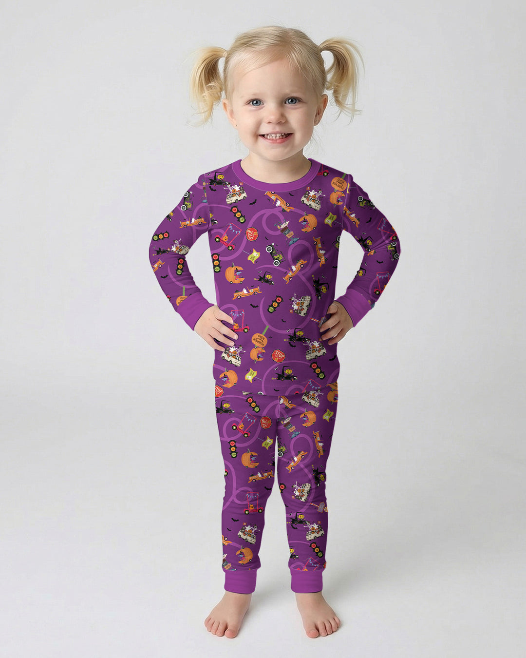 Trick or Treat Bamboo Two Piece Long Sleeve Pajama Set