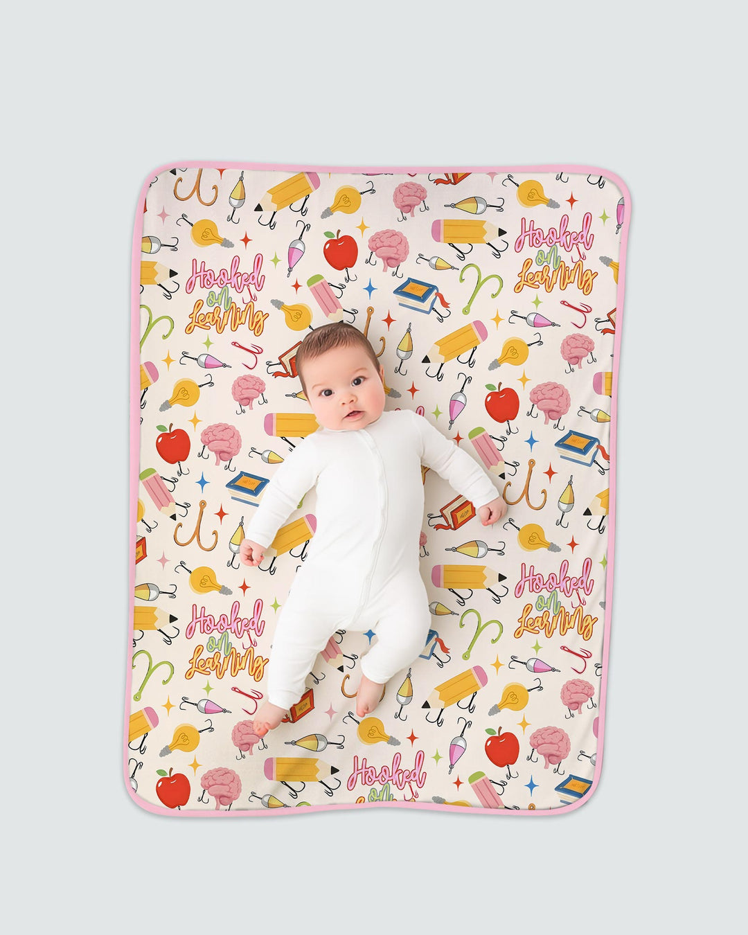 Hooked on Learning Bamboo Blanket