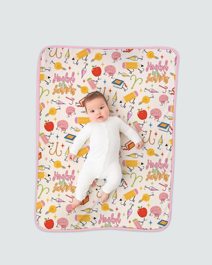 Hooked on Learning Bamboo Blanket