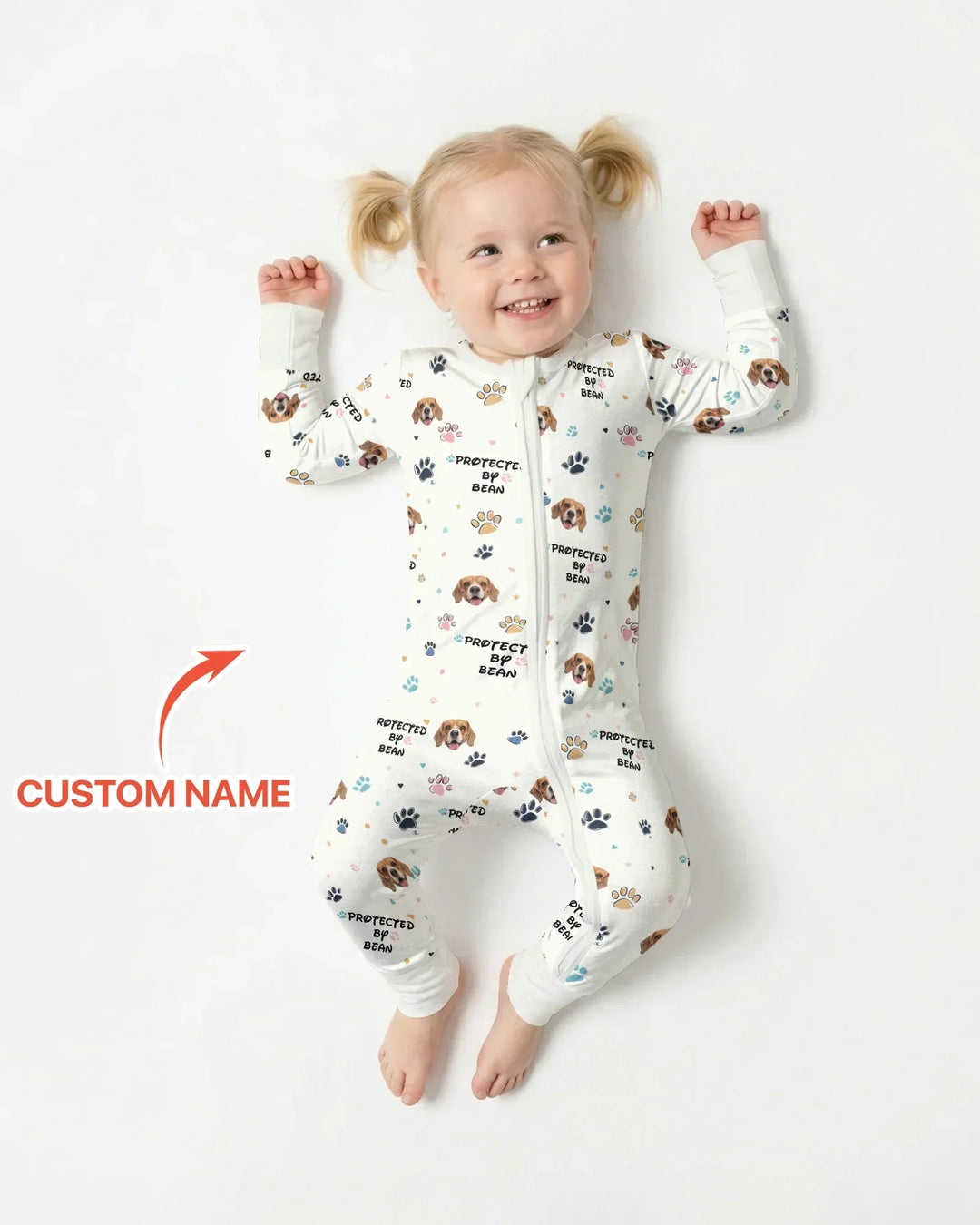Gerippte Babykleidung mit individuellem Foto - Weich &amp; Skizzenhaft