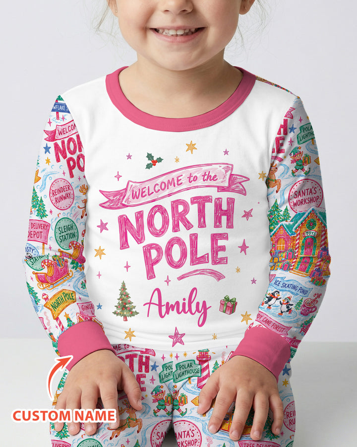 Welcome To The North Pole Bamboo Two Piece Long Sleeve Pajama Set