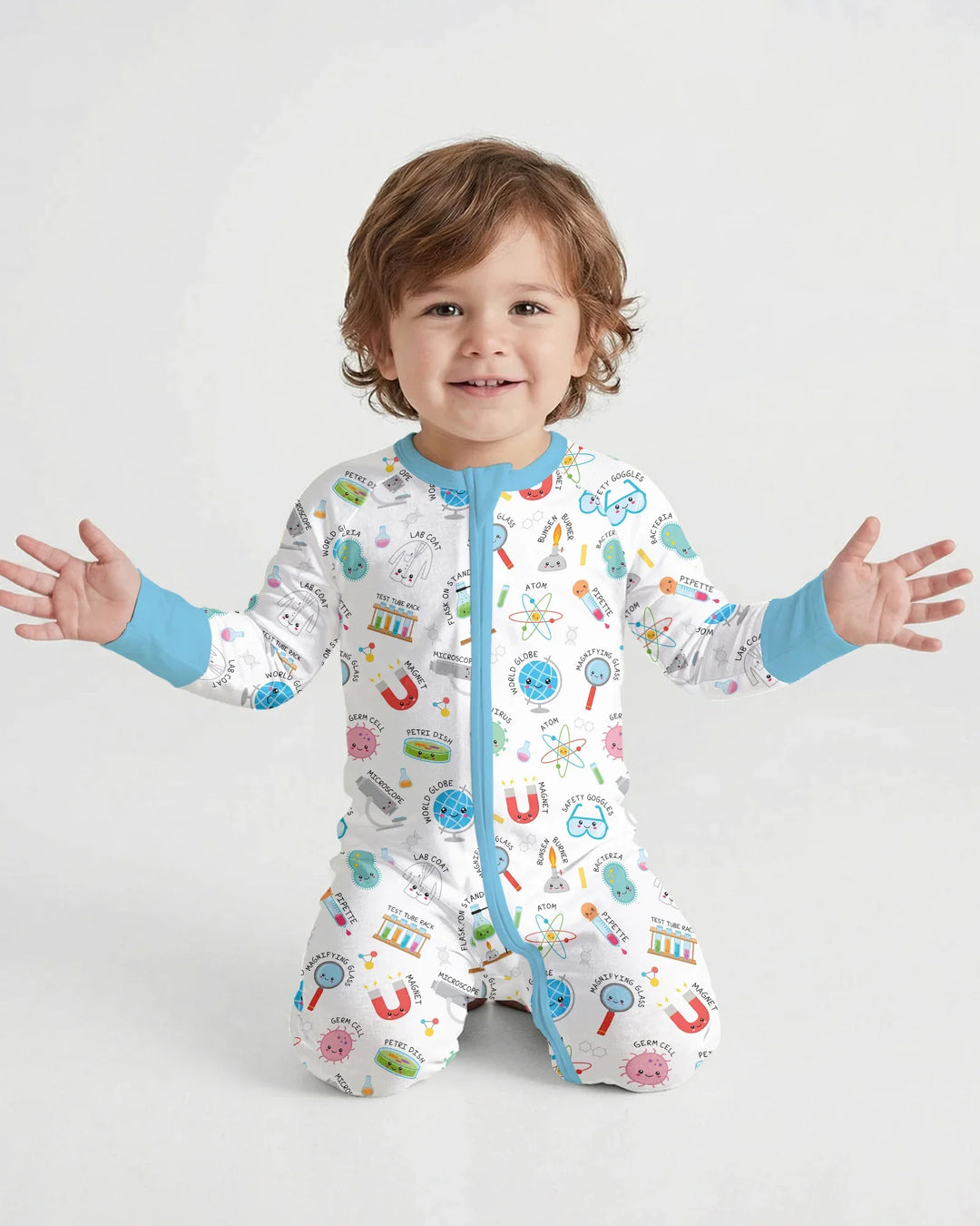 Gerippte Babykleidung mit individuellem Foto - Weich &amp; Skizzenhaft