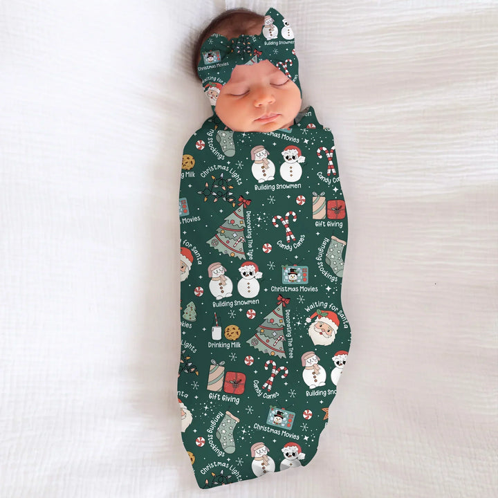 Christmas Things Bamboo Swaddle Blanket