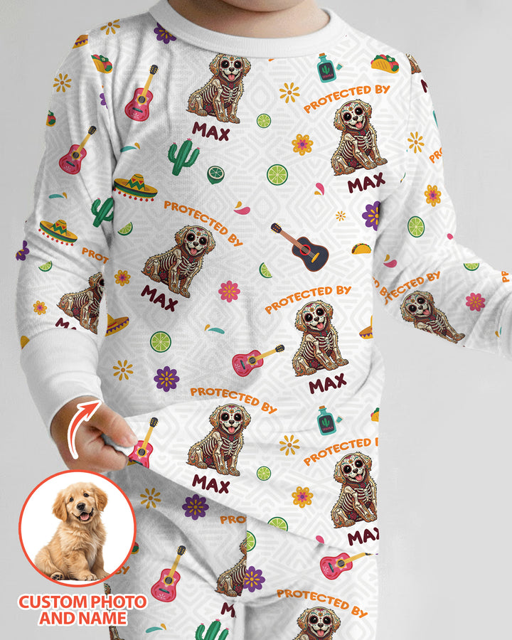 Dia De Los Muertos Bamboo Two Piece Long Sleeve Pajama Set