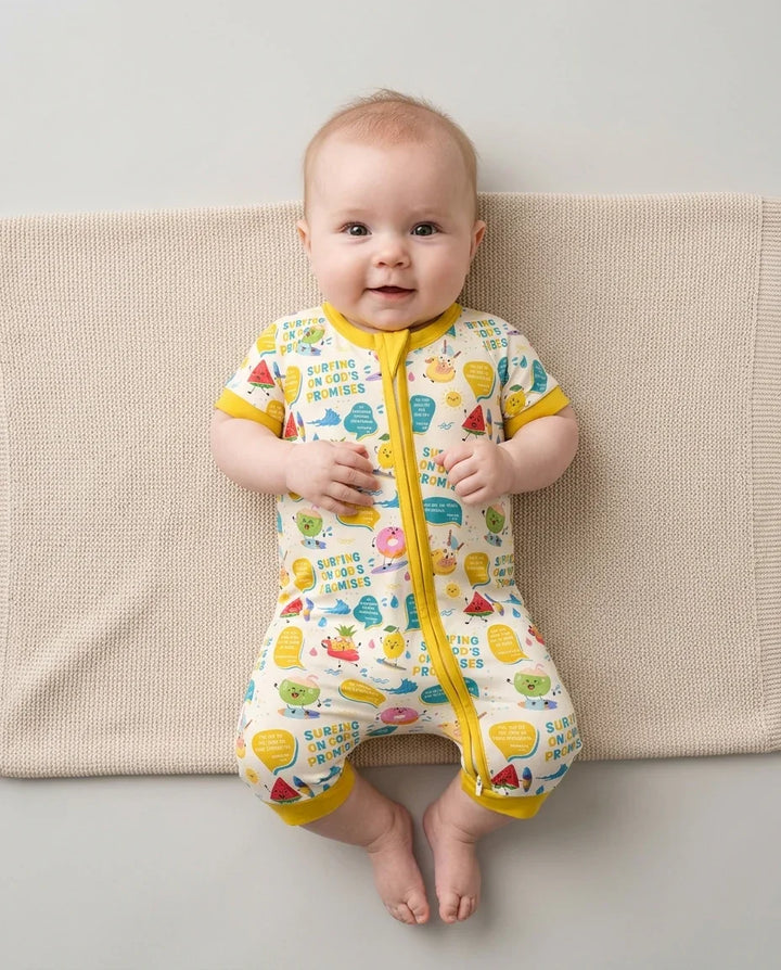 Gerippte Babykleidung mit individuellem Foto - Weich &amp; Skizzenhaft