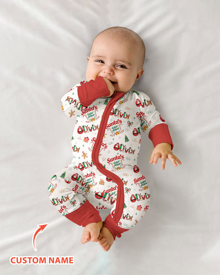 Personalized Santa's Little Helper Bamboo Convertible Zippy