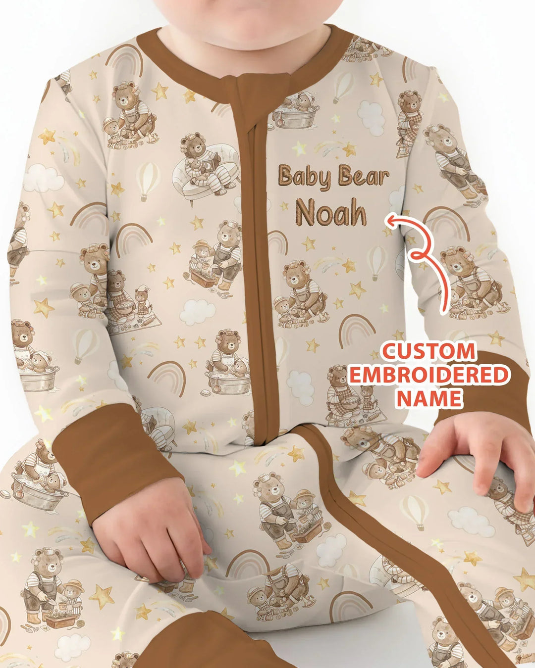 Gerippte Babykleidung mit individuellem Foto - Weich &amp; Skizzenhaft
