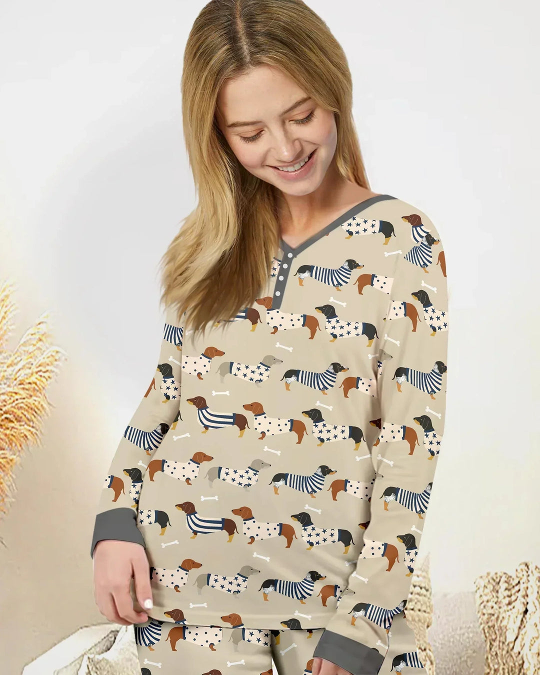 Niedliches Wiener Bamboo Damen Pyjama Set