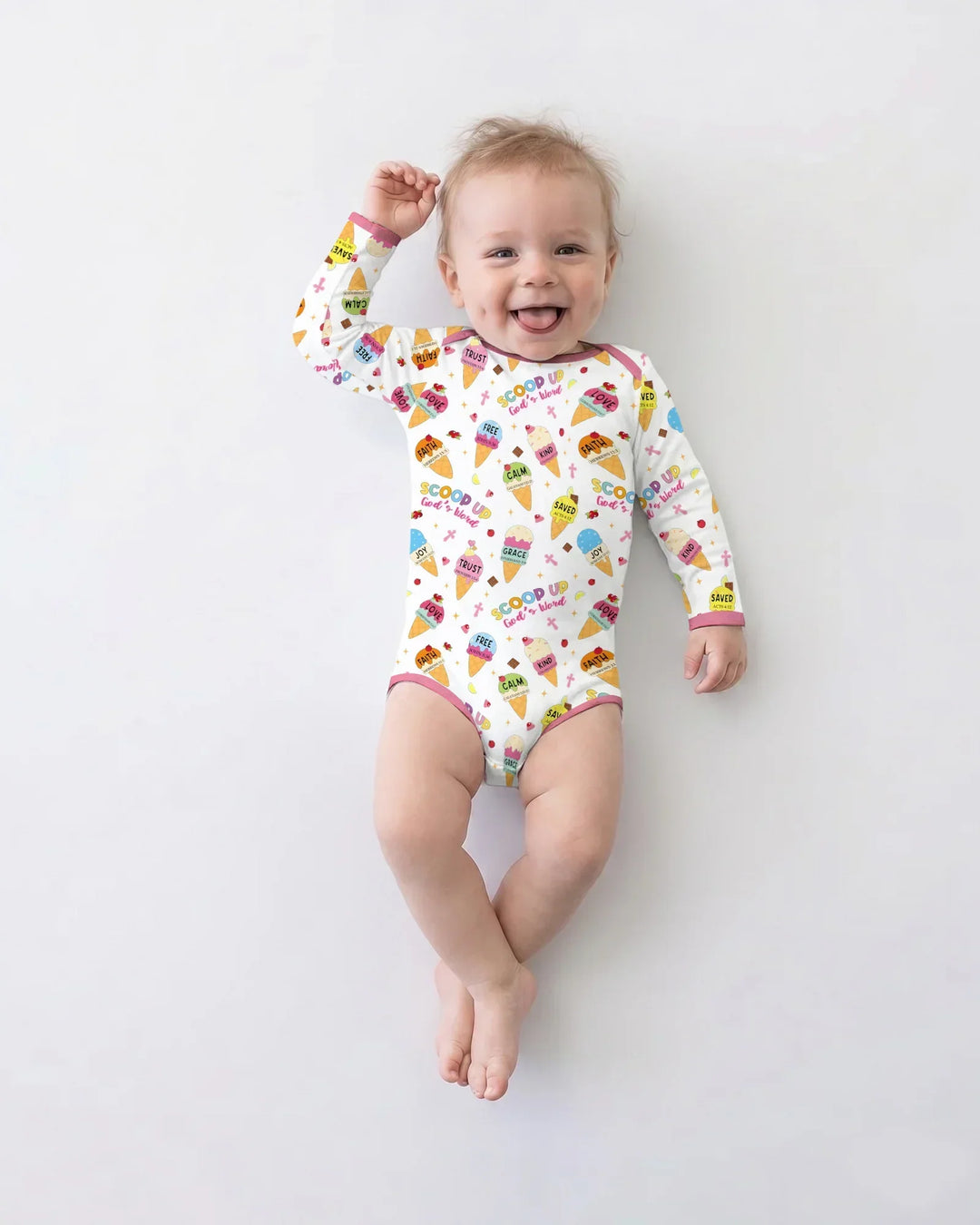 Gerippte Babykleidung mit individuellem Foto - Weich &amp; Skizzenhaft