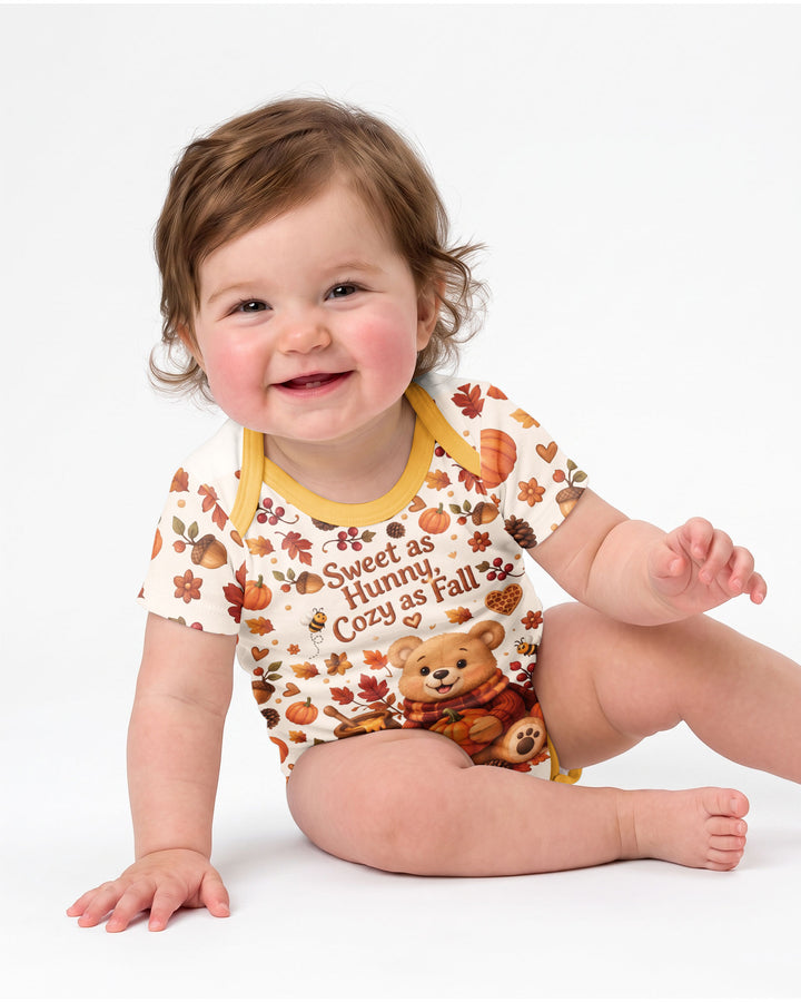 Cozy Hunny Bear Fall Bamboo Bodysuit