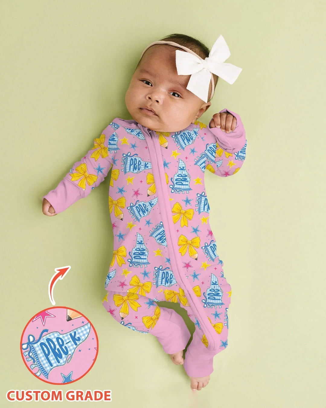 Gerippte Babykleidung mit individuellem Foto - Weich &amp; Skizzenhaft
