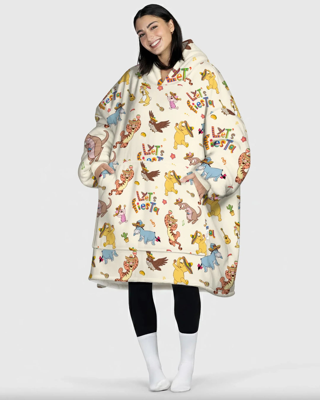 Let's Fiesta Tragbarer Bambus-Decken-Hoodie