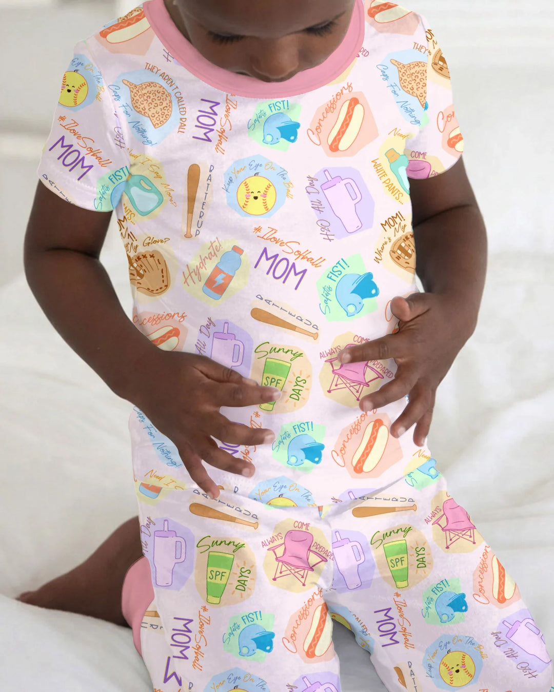 Zweiteiliges, kurzärmliges Pyjama-Set mit Marienkäfern