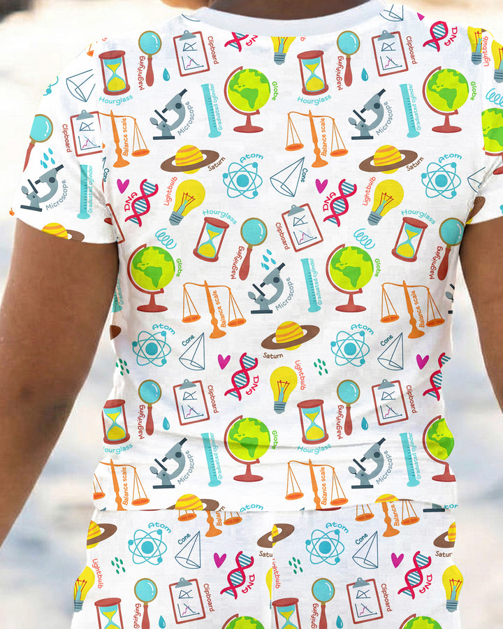 Zweiteiliges, kurzärmliges Pyjama-Set mit Marienkäfern