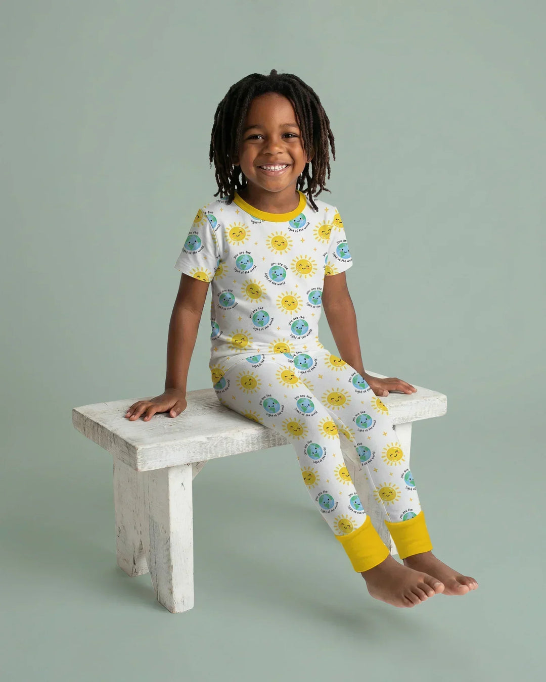 Zweiteiliges, kurzärmliges Pyjama-Set mit Marienkäfern