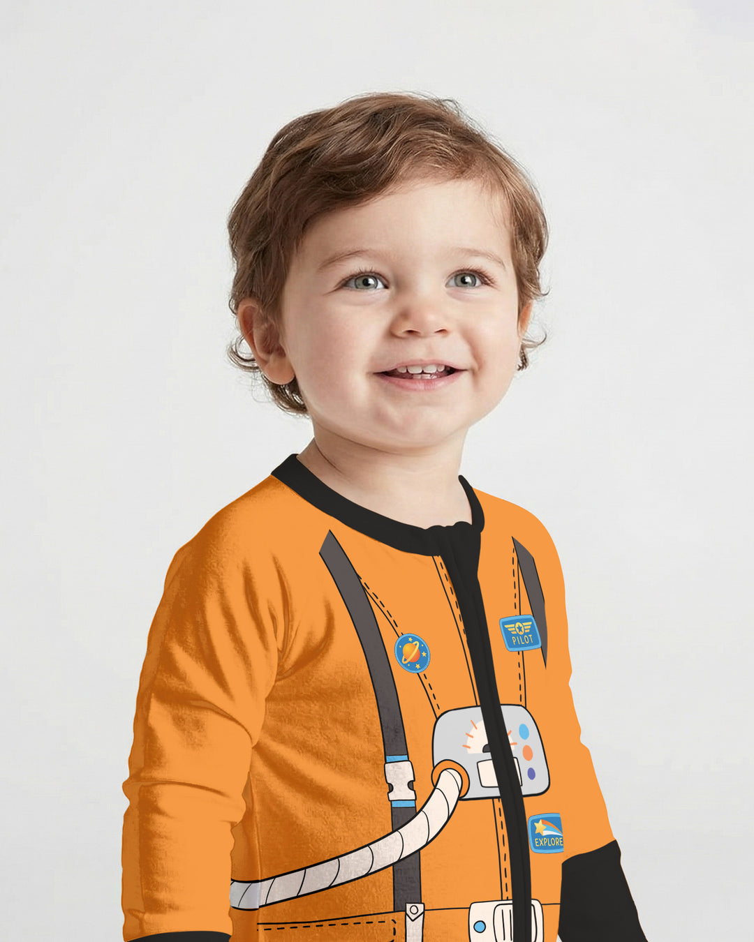 Gerippte Babykleidung mit individuellem Foto - Weich &amp; Skizzenhaft