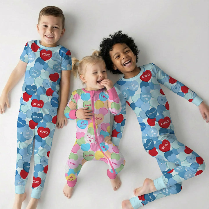 Benutzerdefiniertes Foto-Weihnachtspyjama-Set für Damen